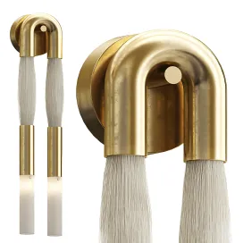 Apparatus horsehair wall lamp